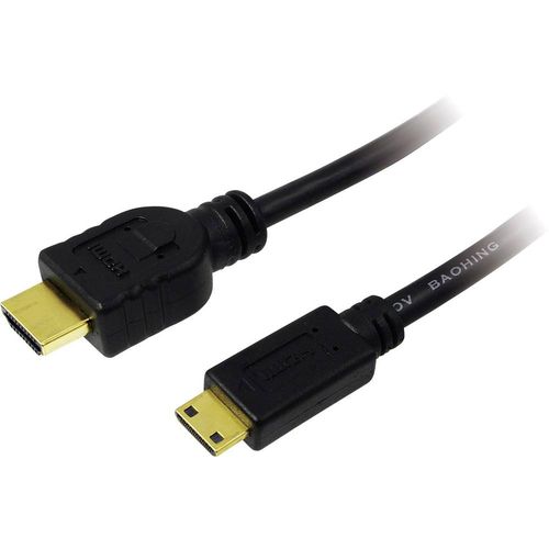 LogiLink HDMI priključni kabel HDMI A utikač, HDMI Mini C utikač 2.00 m crna CH0023  HDMI kabel slika 1