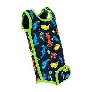 Konfidence Babywarma® odijelo za kupanje za bebe Sea Friends Navy/Lime 0-6 mjeseci