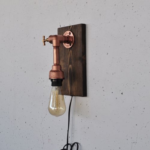 Pp174 Wooden
Rose Gold Wall Lamp slika 9