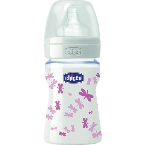 Chicco bočica staklena 150ml roza slika 1