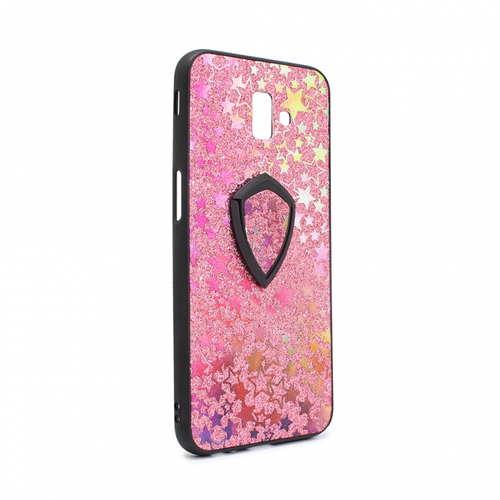 Torbica Colorful Star za Samsung J610FN Galaxy J6 Plus + holder pink slika 1