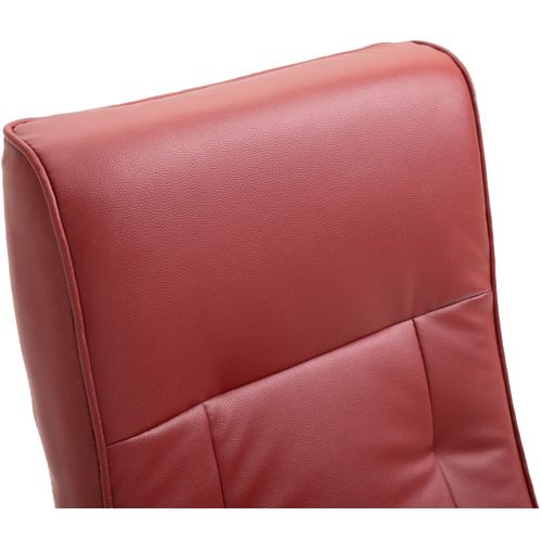 Masažna fotelja od umjetne kože crvena boja vina slika 41