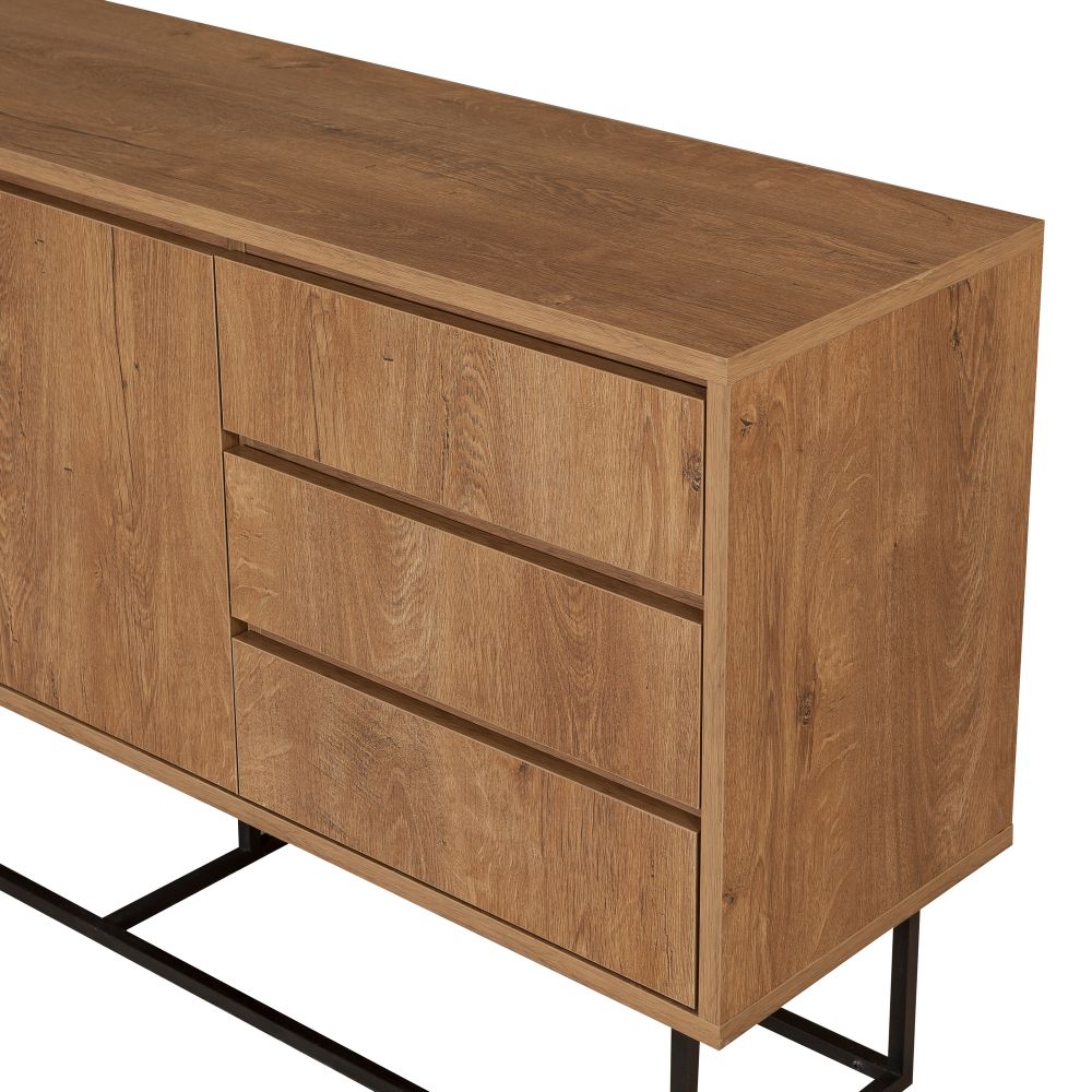 Ruba Walnut Crna Konzola slika 6