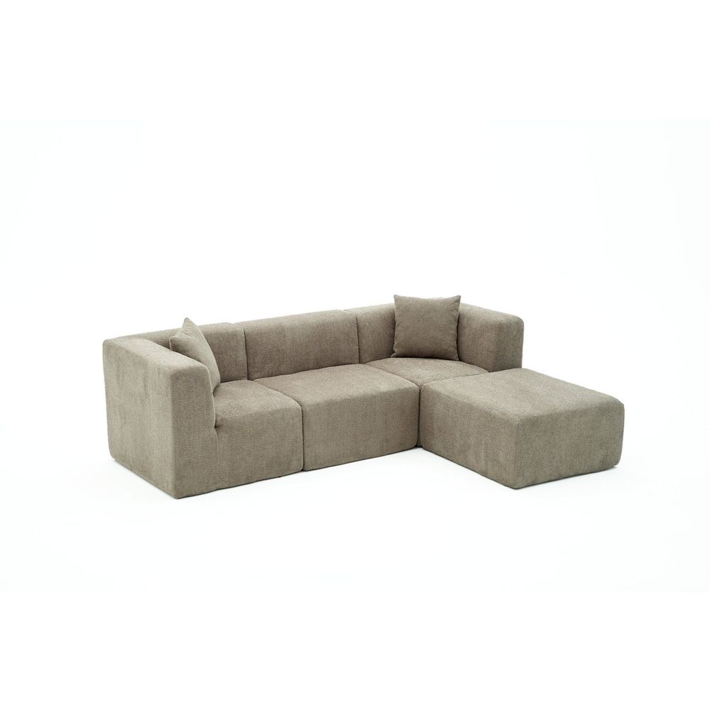 Ugaona Sofa Raks - Siva slika 7