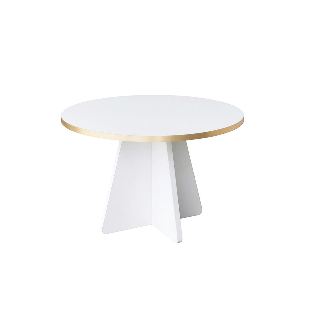 Stolić za kafu 'Mushroom - Gold, White v2' u zlatno-bijeloj boji slika 5