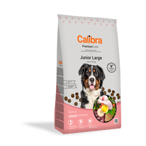 Calibra Dog Premium Line Junior Large, potpuna suha hrana za štenad velikih pasmina i mlade pse teže od 30 kg, 3 kg