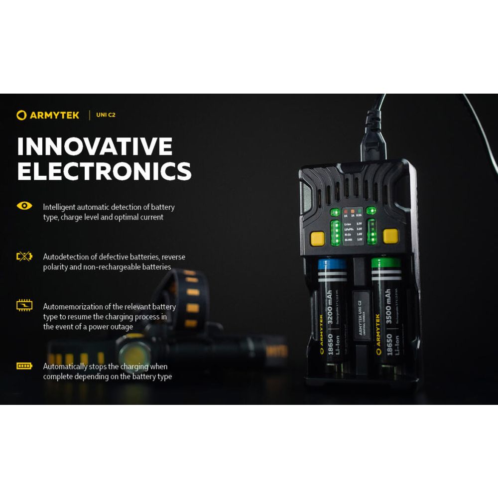 Armytek Univerzalni punjač za baterije Uni C2 slika 23