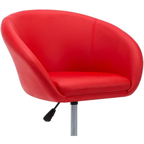 Okretne blagovaonske stolice od umjetne kože 6 kom crvene slika 40