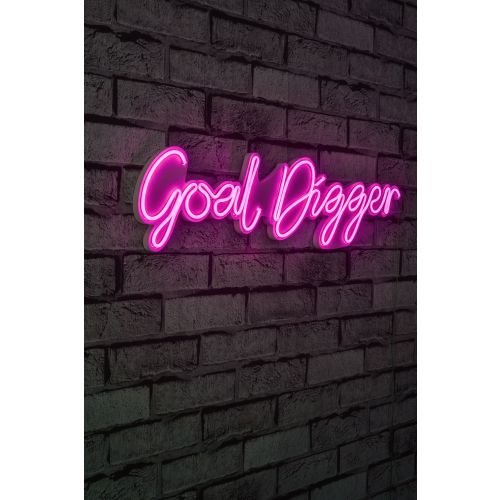 Wallity Ukrasna plastična LED rasvjeta, Goal Digger - Pink slika 11