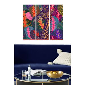 MDF1262310835 Multicolor Decorative MDF Painting (3 Pieces)