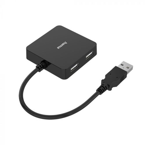 Hama USB HUB 2.0, 4 porta, 480 Mbit/s, crni slika 2