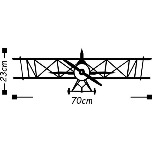 Wallity Metalna zidna dekoracija, Airplane slika 3