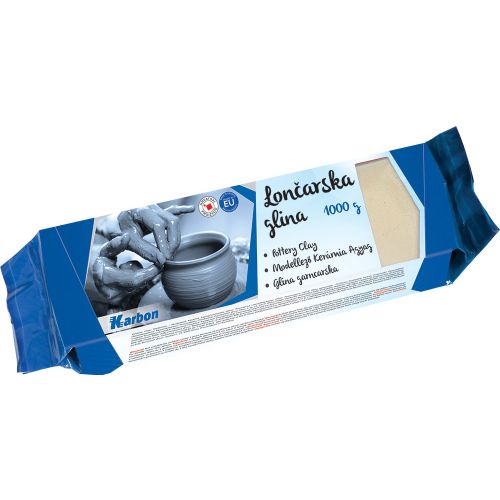 Glina lončarska 1/1 KARBON 1 kg slika 1