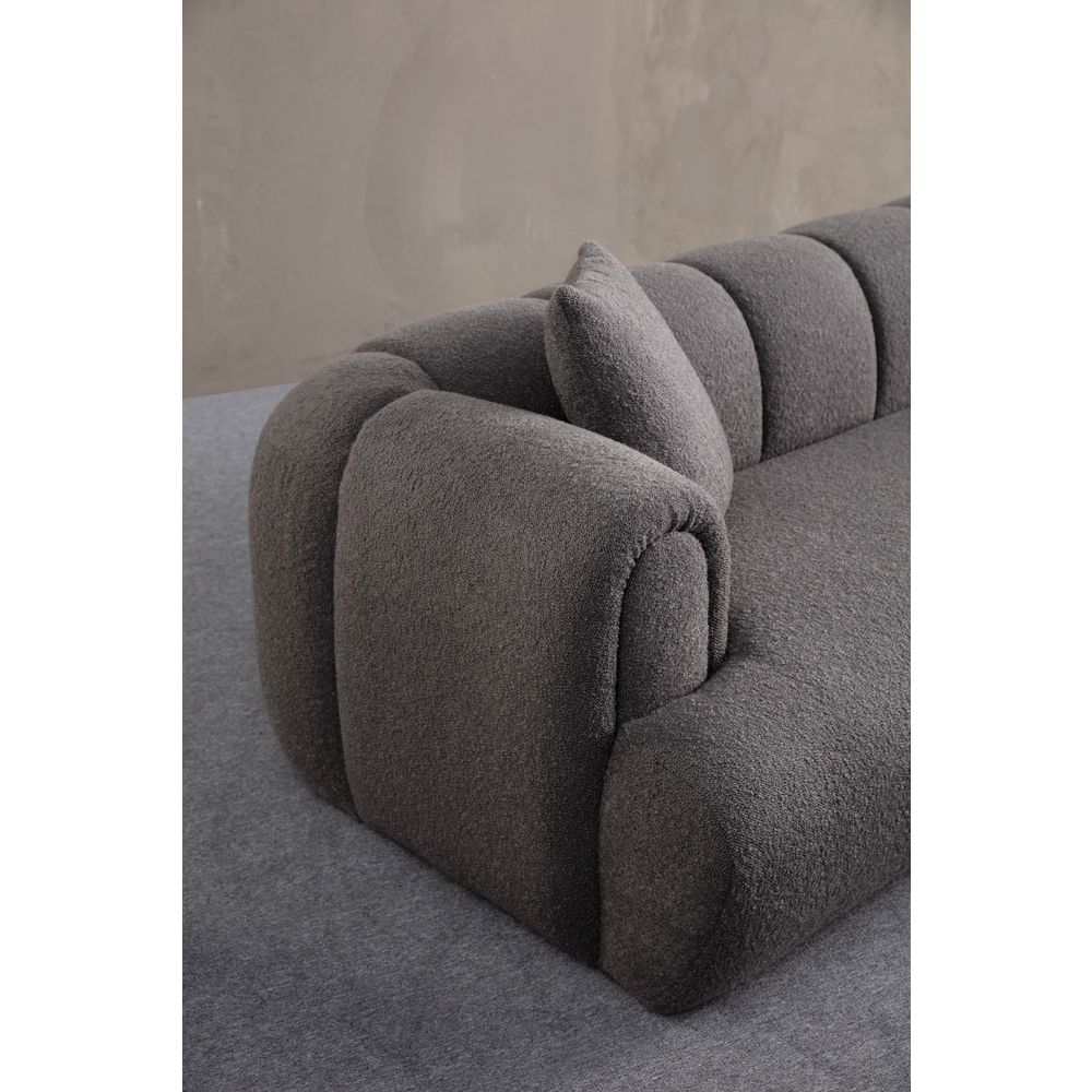 Puffy 3 Plain - Antracitna Troosna Sofa slika 5