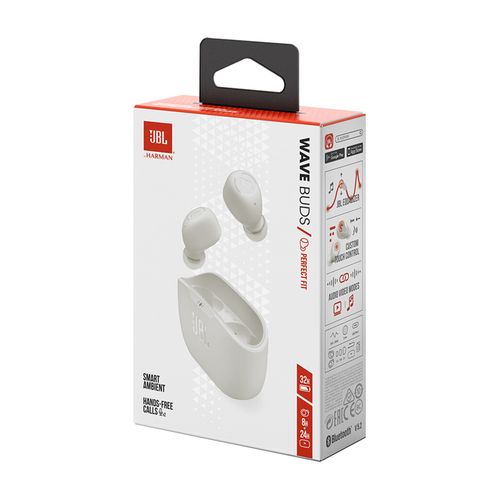 JBL slušalice in-ear TWS Wave Buds white  slika 6