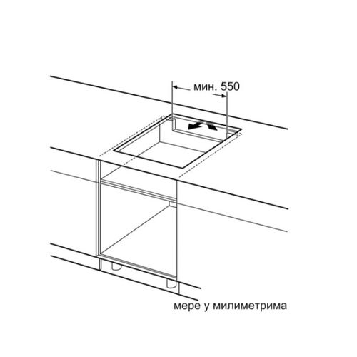 Bosch PXE645FC1E Serija 6, Ugradna indukciona ploča, Širina 60cm slika 5