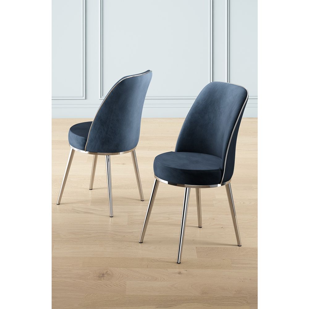 Pefa - Set stolica Anthracite i Chrome (2 komada) slika 1