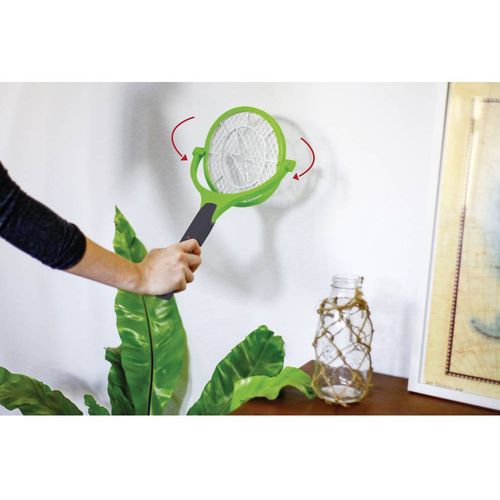 Gardigo Fly Swatter 90° Bzzz  25164  električna mreža  električna mlatilica za muhe    (D x Š x V) 445 x 228 x 28 mm  crna, zelena  1 St. slika 2