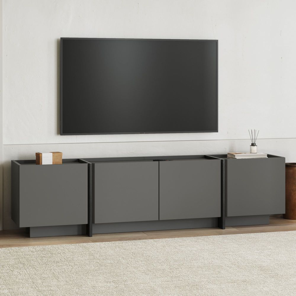 TV Stalak Lowen - Antracit i Crna slika 1