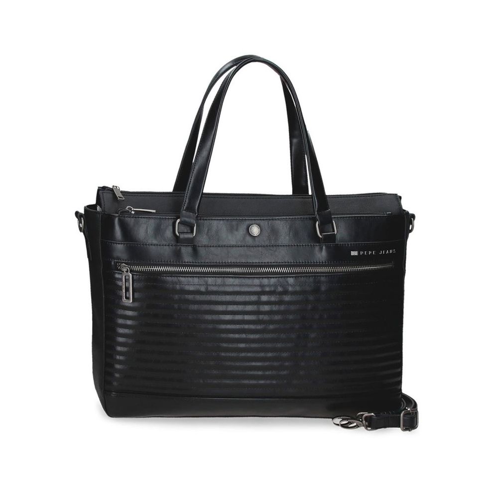 Pepe Jeans torba na rame 42 cm ženska, biker 7156641, crna slika 1