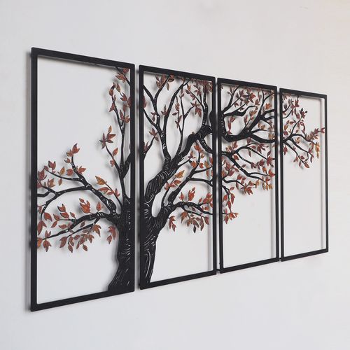 Wallity Metalna zidna dekoracija Autumn Vibes Set of 4- APT740 S slika 3