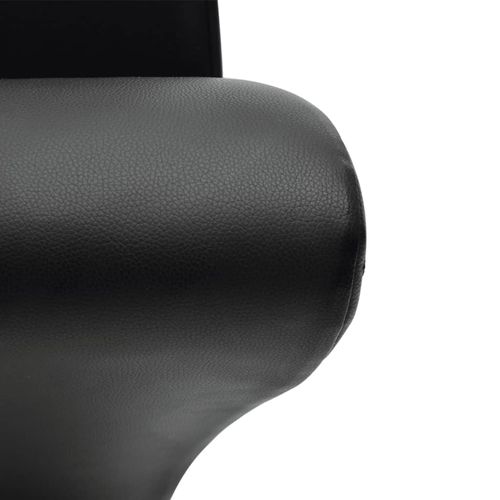 Blagovaonske stolice od umjetne kože 6 kom crne slika 30