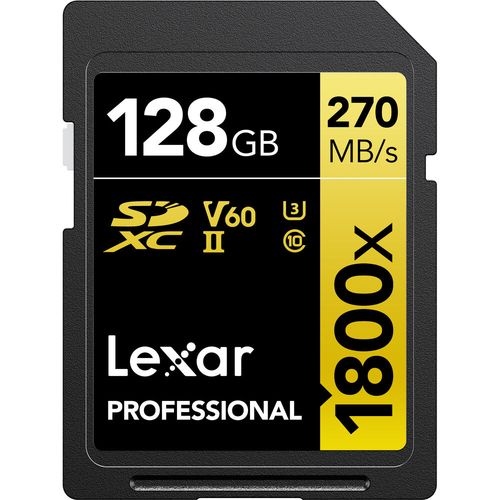 Lexar SD 128GB 1800x SDXC UHS-II card, 270MB/s read 180MB/s write C10 V60 U3 slika 6