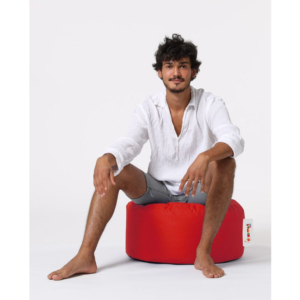 Okružni Pouf - Crveni Vrt Pouffe slika 4