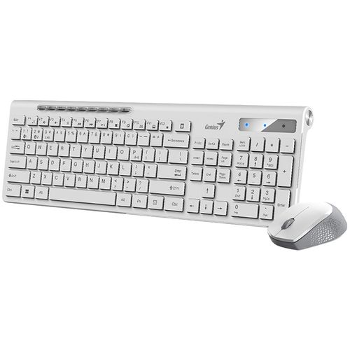 GENIUS SlimStar 8230 Wireless USB US bela tastatura+ miš slika 1