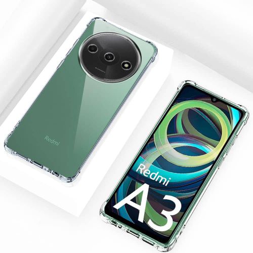 Techsuit Shockproof Clear Silicone prozirna maskica otporna na udarce za Xiaomi Redmi A3 slika 4