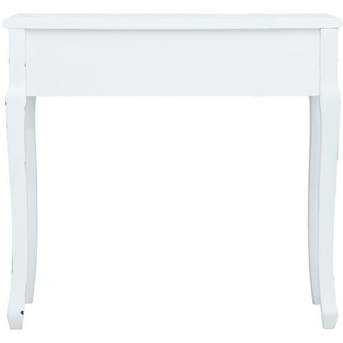 Konzolni stol bijeli 80 x 40 x 74 cm drveni slika 47