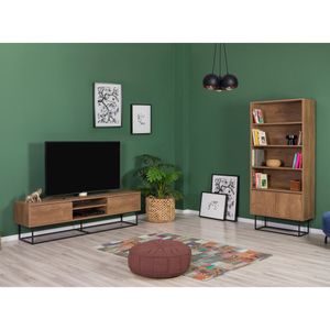 Set namještaja za dnevnu sobu Laxus - 27 boja: Orah, Crna