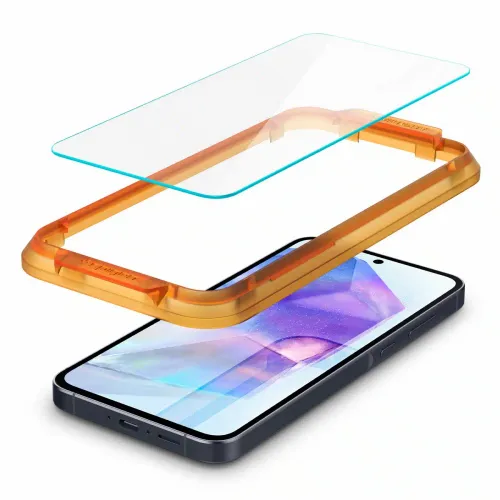 Spigen - Glas.tR Align Master (2 kom) za Samsung Galaxy A55 5G - Prozirni slika 2