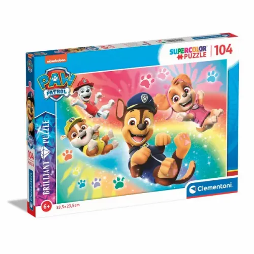 Clementoni Puzzle 104 Paw Patrol Brilliant slika 1