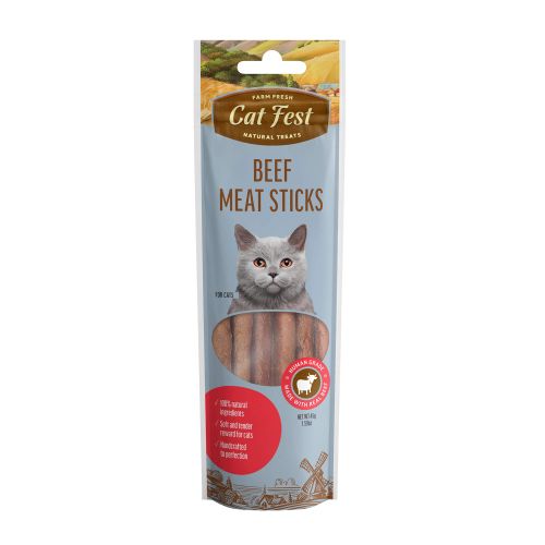 Cat Fest Meat Sticks, poslastica za mačke s govedinom, 45 g slika 1