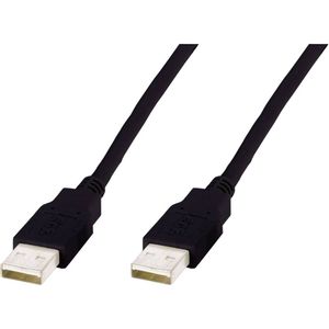 Digitus USB kabel USB 2.0 USB-A utikač, USB-A utikač 5.00 m crna  AK-300101-050-S