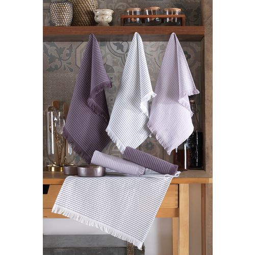 Bella - Lilac Lilac Kitchen Towel Set (6 Pieces) slika 1