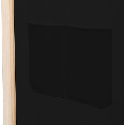 Sobna pregrada sa 6 panela od tkanine 240 x 170 x 4 cm crna slika 35
