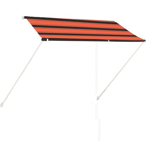 Tenda na uvlačenje 250 x 150 cm narančasto-smeđa slika 1