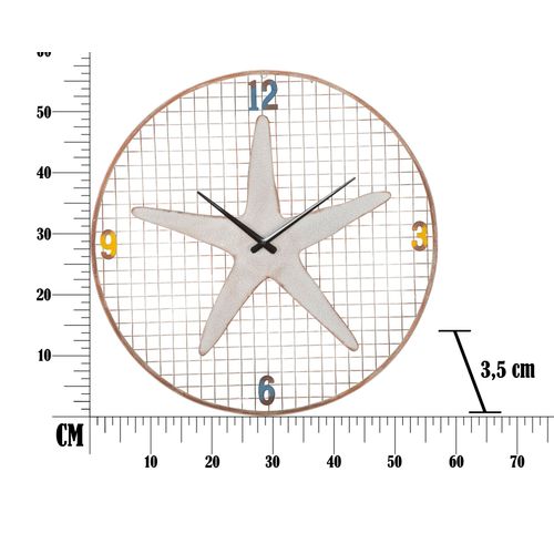 Mauro Ferretti Zidni sat morska zvijezda cm ø 57x3,5 slika 9