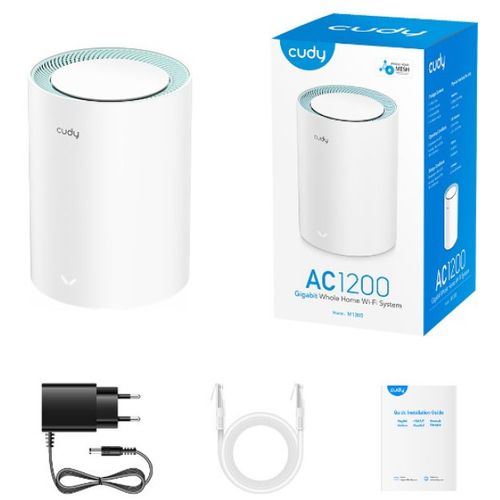 Cudy SET * WR300 N300 Wi-Fi Router + M1300 1-pack AC1200 MESH (3999) slika 1