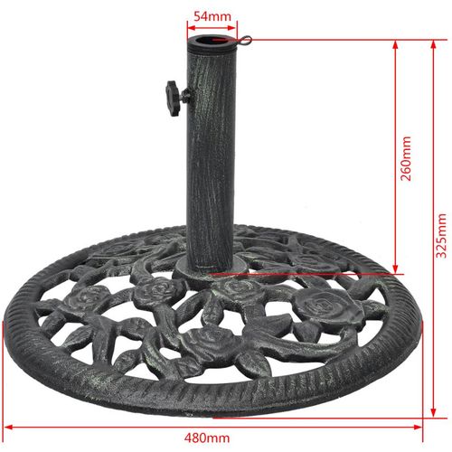 Stalak za suncobran od lijevanog željeza 12 kg 48 cm slika 20