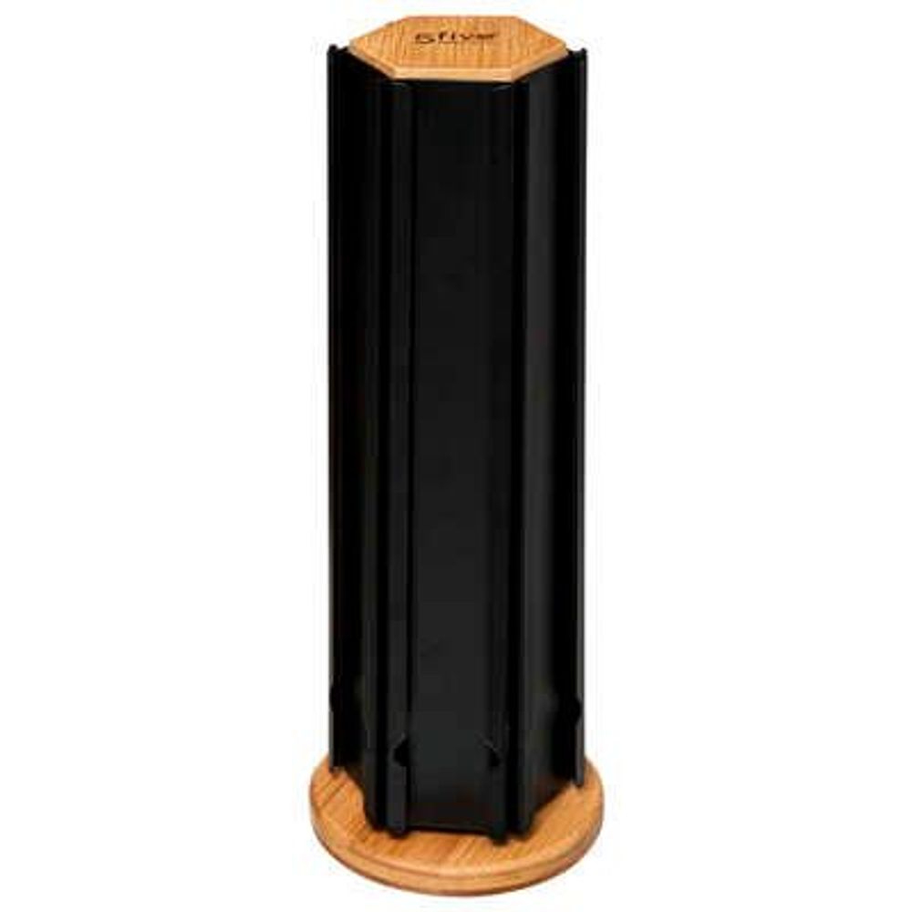Five rotirajućI držač espresso kapsula Nera 60/1, 11.5 x 35 cm, bambus/metal crni slika 1