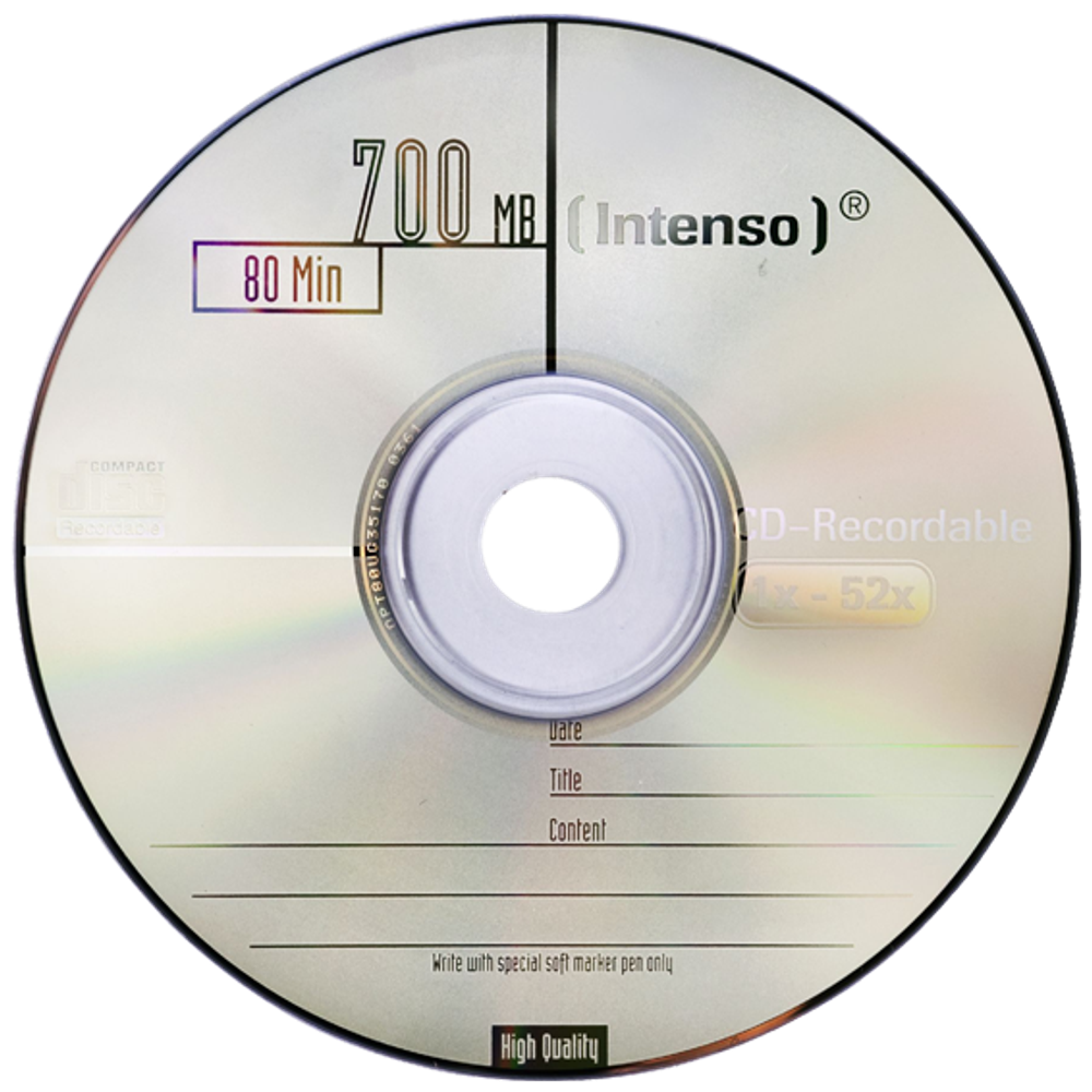 (Intenso) CD-R 700MB (80 min.) pak. 25 komada Cake Box - CD-R700MB/25Cake slika 2