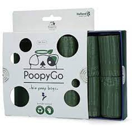 PoopyGo Bio, higijenske bio vrećice, miris lavande 8×15 vrećica slika 1
