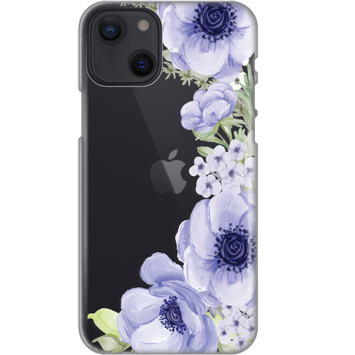 Torbica Silikonska Print Skin za iPhone 13 6.1 Blue Roses slika 1
