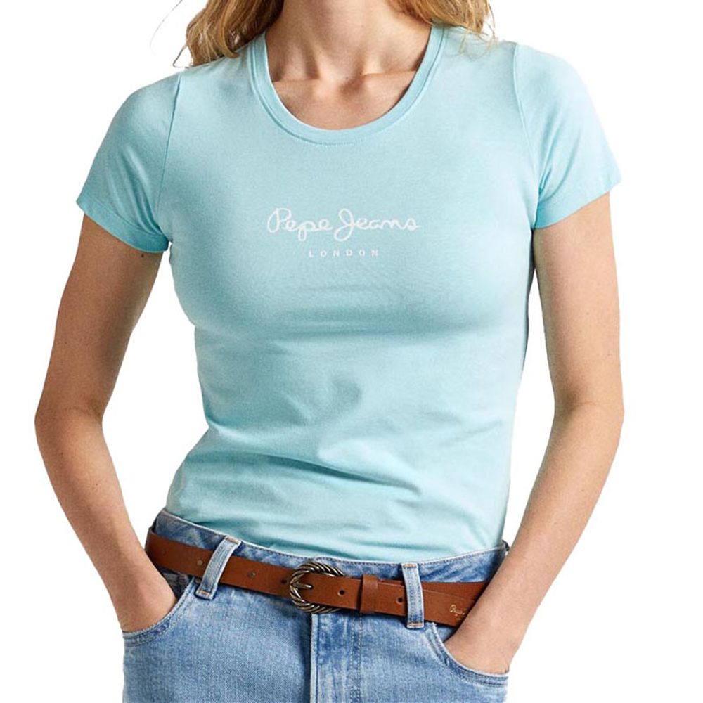 Pepe Jeans Ženska majica New Virginia Ss N, Plava slika 1