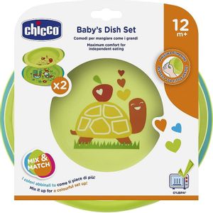 Chicco Set za jelo 12m+, Zeleni