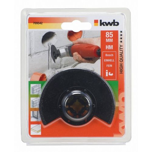 KWB Multi-tool polukružni nastavak za pločice i fuge, HM,  85 mm slika 1