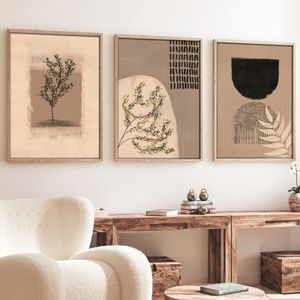 Dekorativni Okvirni Slikarski Set Huhu260 - 50 x 70 cm, Višebojni (3 Komada)